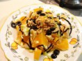 Insalata arance, olive nere e finocchi